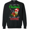 All I Want For Christmas Is Coffee Christmas Sweatshirt Sweatshirt Black S