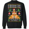 Christmas Tree Golden Retriever Dog Christmas Sweatshirt Sweatshirt Black S