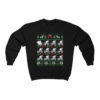 Cycling Team Pulling Santa Sleigh Christmas sweatshirt Sweatshirt Black S