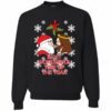 Most Wonderful Time Of The Year Jesus Santa Christmas Sweatshirt Sweatshirt Black S