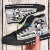 Baltimore Ravens Team Sport Lover High Top Shoes Fan Product Photo 1