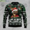 Bear Hunting And Beer I Like Big Bucks And I Cannot Lie Ugly Christmas Sweater Product Photo 1