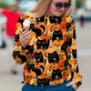 Black Cat Pumpkin All Over Print Halloween Christmas Sweater Product Photo 1