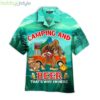 Camping And Beer Thats Why Im Here Hawaiian Shirt For Men And Women Product Photo 1