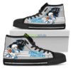 Carolina Panthers Team Sport Lover High Top Shoes Fan Product Photo 1