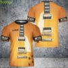 Custom Name Guitar Electronic Gold Style 3D T-Shirt Product Photo 1