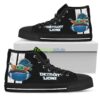 Detroit Lions Team Sport Lover High Top Shoes Baby Yoda Lover Product Photo 1