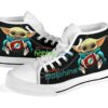 Dolphins Team Sport Lover High Top Shoes Cute Baby Yoda Fan Product Photo 1