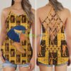 Egypt Egyptian African Pharaoh Cleopatra Criss Cross Tank Top Product Photo 1