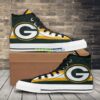 Green Bay Packers Team Sport Lover High Top Shoes For Fans Product Photo 1