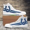 Indianapolis Colts Team Sport Lover High Top Shoes For Fans Product Photo 1