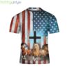 Jesus Is My Savior Horses Are My Therapy Horse 3D T-Shirt Women Christian American Product Photo 1