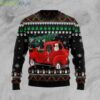 Scottish Terrier And Red Truck Ugly Christmas Sweater For Men And Women Product Photo 1