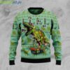 Skateboard Dinosaur Funny Ugly Christmas Sweater Product Photo 1