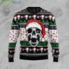 Skull Xmas Skull Pattern Ugly Christmas Sweater Product Photo 1