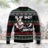 Slap Shot Santa Funny Santa Ugly Christmas Sweater Product Photo 1