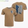 Survey Corps Uniform Attack On Titan Anime 3D T-Shirt For Fans Product Photo 1