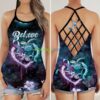 Turtle Sea Believe Suicide Awareness Criss Cross Tank Top Product Photo 1