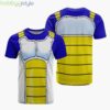 Vegeta Uniform Dragon Ball Amine 3D T-Shirt For Fans Product Photo 1