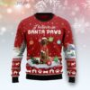 Vizsla I Believe In Santa Paws Dog Lover Ugly Christmas Sweater Product Photo 1