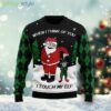 When I Think Of You I Touch My Elf Funny Family Ugly Christmas Sweater Product Photo 1