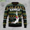 Yoga Unicorn Cute Unicorn Exhal'e Ugly Christmas Sweater Product Photo 1