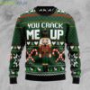 You Crack Me Up Nutcracker Candy Cane Ugly Christmas Sweater Product Photo 1