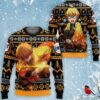 Zenitsu Ugly Christmas Sweater Hoodie Custom Anime Kimetsu For Fansproduct photo 1