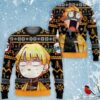 Zenitsu Ugly Christmas Sweater Hoodie Custom Anime Kimetsu For Fans For Fanproduct photo 1