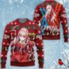 Zero Two Code 002 Ugly Christmas Sweater Hoodie Custom Anime Darling In The Franxx For Fansproduct photo 1