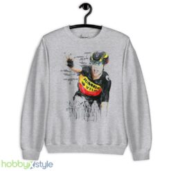 Aesthetic Design Wout Van Aert Sketch Pro Cyclist shirt - Unisex Heavy Blend Crewneck Sweatshirt