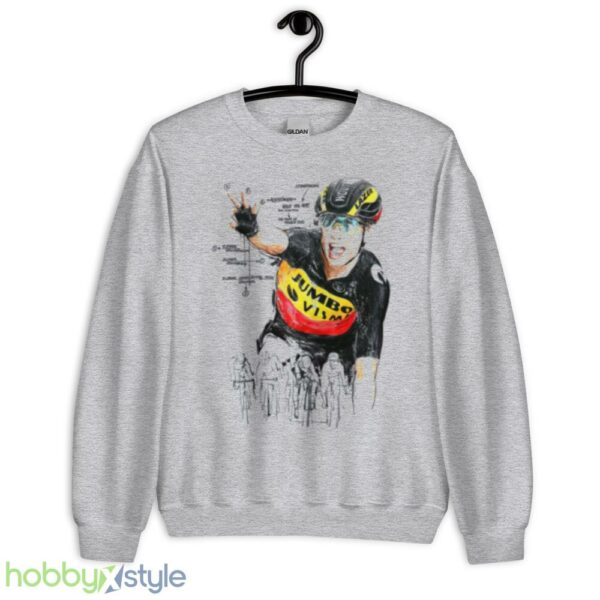 Aesthetic Design Wout Van Aert Sketch Pro Cyclist shirt - Unisex Heavy Blend Crewneck Sweatshirt