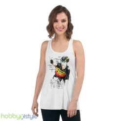 Aesthetic Design Wout Van Aert Sketch Pro Cyclist shirt - Women's Flowy Racerback Tank