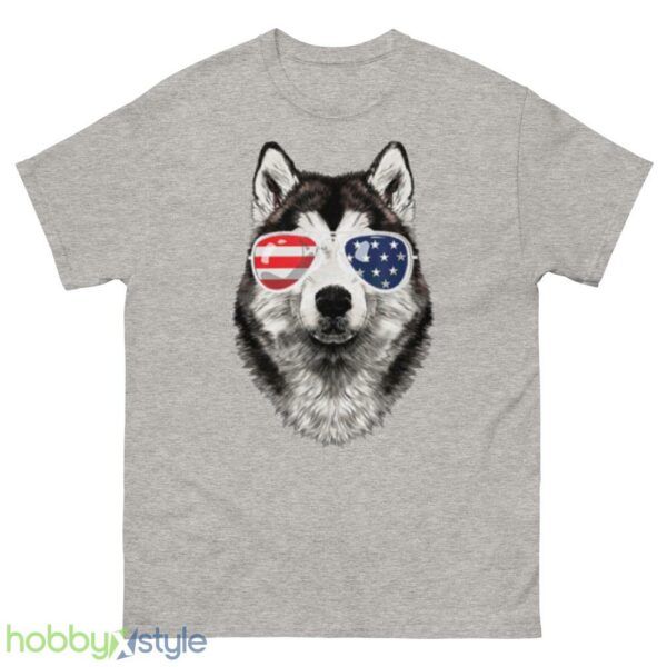 Alaskan Malamute Dog American Flag 4th Of July shirt - 500 Men’s Classic Tee Gildan