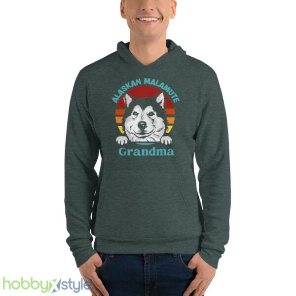 Alaskan Malamute Grandma shirt - Unisex Fleece Pullover Hoodie-1