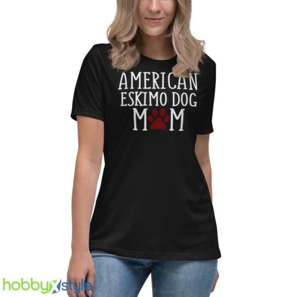 American Eskimo Dog Mom shirt - Women's Relaxed Short Sleeve Jersey Tee