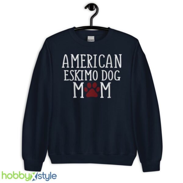 American Eskimo Dog Mom shirt - Unisex Crewneck Sweatshirt-1