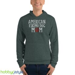 American Eskimo Dog Mom shirt - Unisex Fleece Pullover Hoodie-1