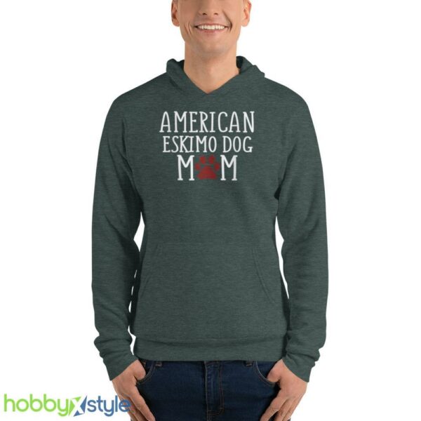 American Eskimo Dog Mom shirt - Unisex Fleece Pullover Hoodie-1