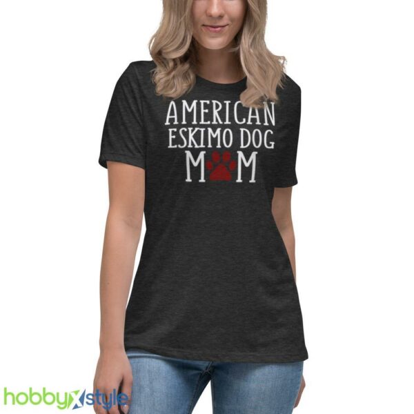 American Eskimo Dog Mom shirt - Women's Relaxed Short Sleeve Jersey Tee-1