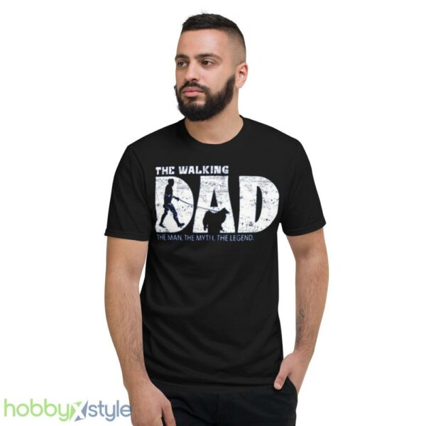 American Eskimo Dog The Walking Dad shirt - Short Sleeve T-Shirt