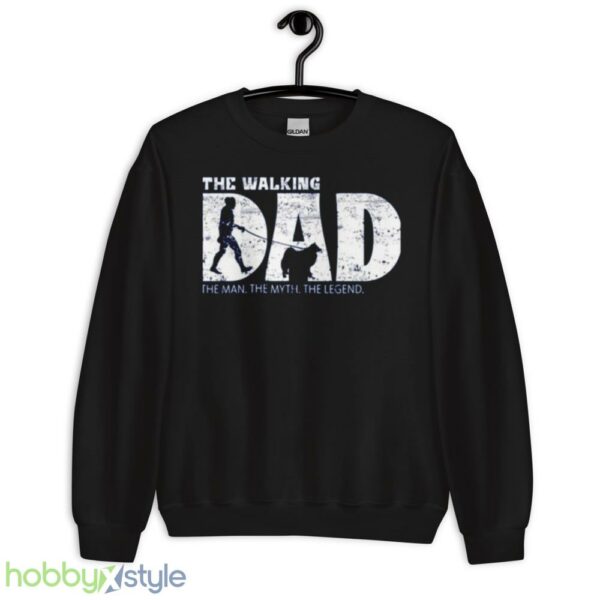 American Eskimo Dog The Walking Dad shirt - Unisex Crewneck Sweatshirt