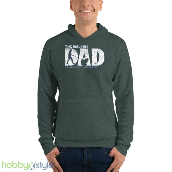 American Eskimo Dog The Walking Dad shirt - Unisex Fleece Pullover Hoodie-1