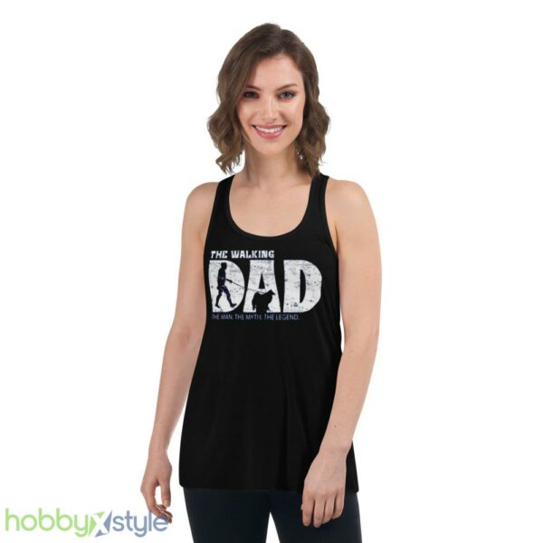 American Eskimo Dog The Walking Dad shirt - Women's Flowy Racerback Tank