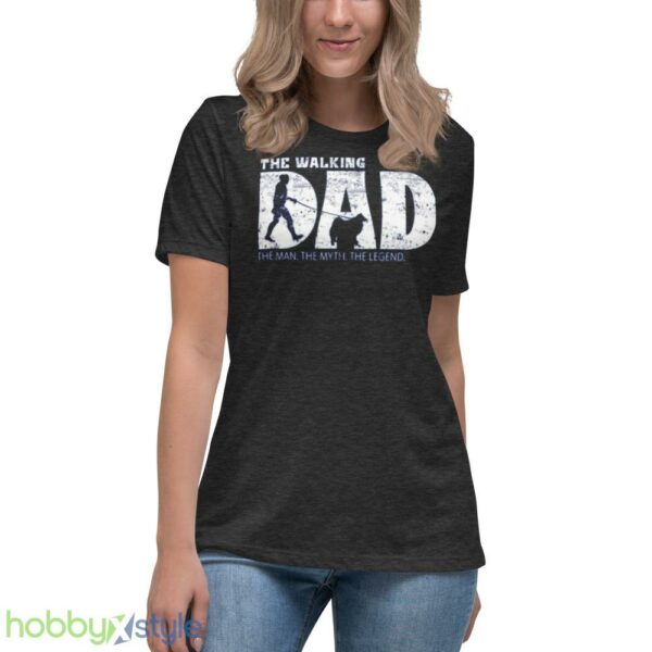 American Eskimo Dog The Walking Dad shirt - Women's Relaxed Short Sleeve Jersey Tee-1