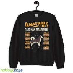 Anatomy Of A Alaskan Malamute shirt - Unisex Crewneck Sweatshirt