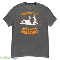 Anatomy Of A French Bulldog Funny Pet Frenchie Dog shirt - G500 Men’s Classic T-Shirt-1