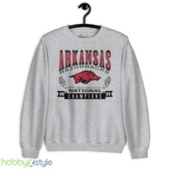 Arkansas National Champions 2023 Mens Indoor Track Field Shirt - Unisex Heavy Blend Crewneck Sweatshirt