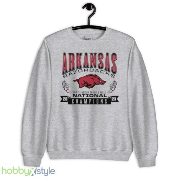Arkansas National Champions 2023 Mens Indoor Track Field Shirt - Unisex Heavy Blend Crewneck Sweatshirt