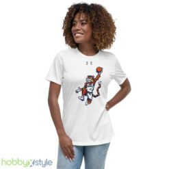 Auburn Basketball Players Wearing Aubie Auburn Tiger shirt - Women's Relaxed Short Sleeve Jersey Tee